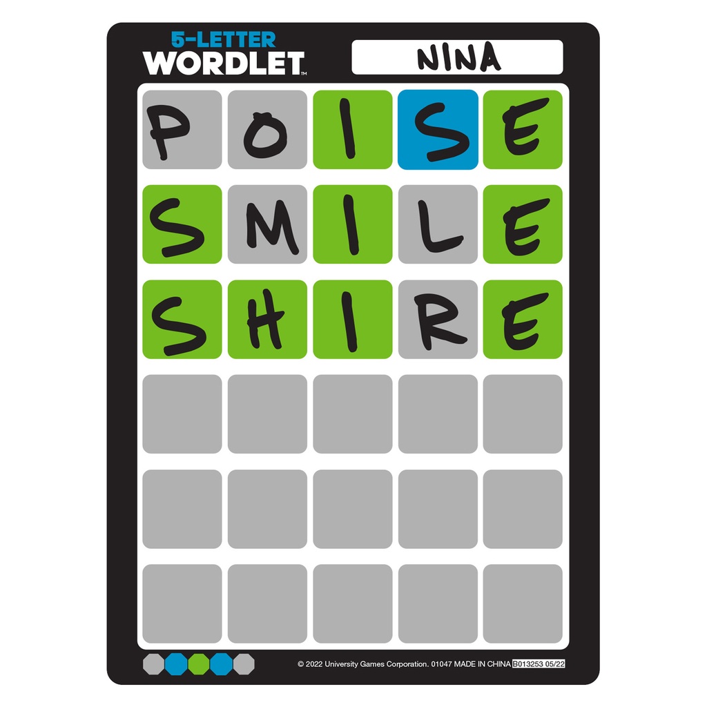 5-Letter Wordlet™ Word Puzzle Game