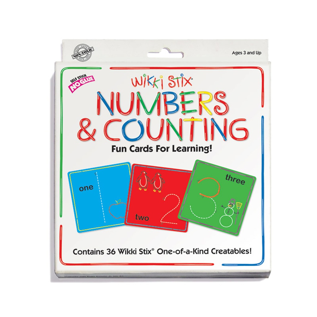 Wikki Stix® Numbers & Counting Card Set
