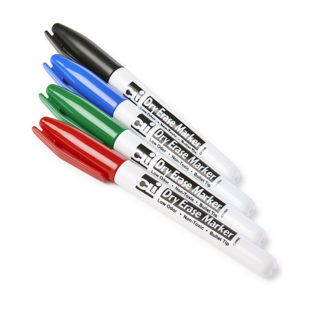 4ct Bullet Tip Dry Erase Markers