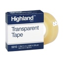 Transparent Tape, 3/4" x 1296", 1" Core, Clear, 12 Rolls