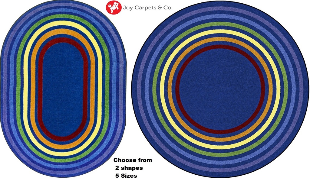 Rainbow Rings Area Rug