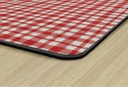 Farmhouse Collection Watercolor Gingham Area Rug