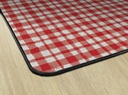 Farmhouse Collection Watercolor Gingham Area Rug