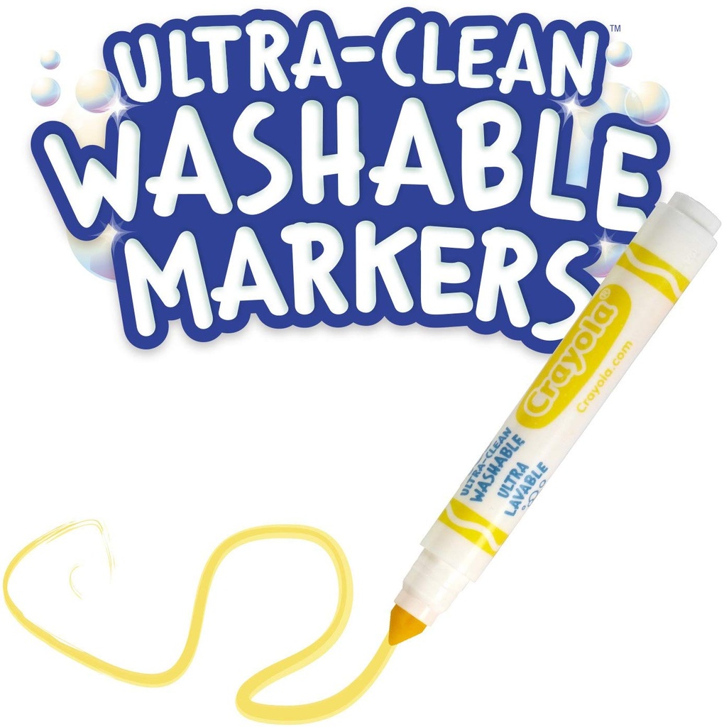 The Teachers' Lounge®  Ultra-Clean Washable Markers Classpack®, Fine Line,  10 Colors, Pack of 200