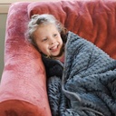 65" x 45" Soft Fleece Weighted 10lb Medium Sensory Blanket for Kids