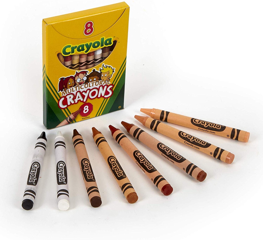 8ct Crayola Large Multicultural Crayons