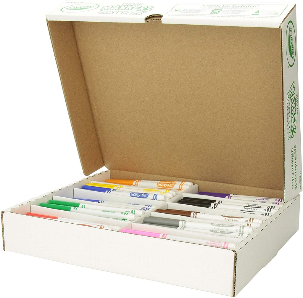 Crayola 200ct Fine Line Marker Classpack