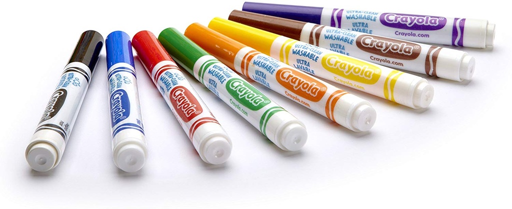 Crayola 8ct Classic Broad Line Washable Markers - Yahoo Shopping