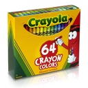 64 Regular Size Crayons 3ct