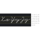 Alphabet Lines Black Traditional Cursive Mini Bulletin Board Kit
