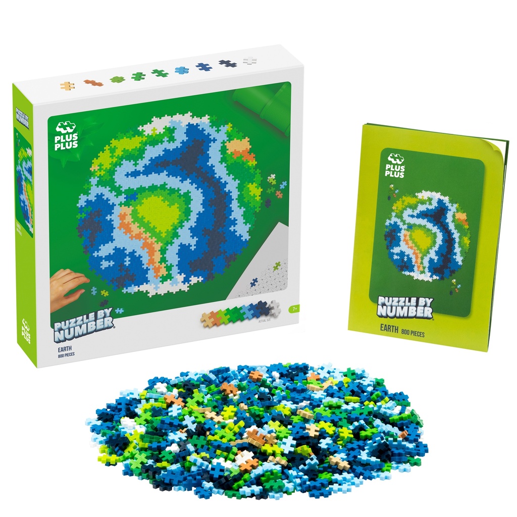 Plus-Plus Puzzle By Number® 800 Piece Earth