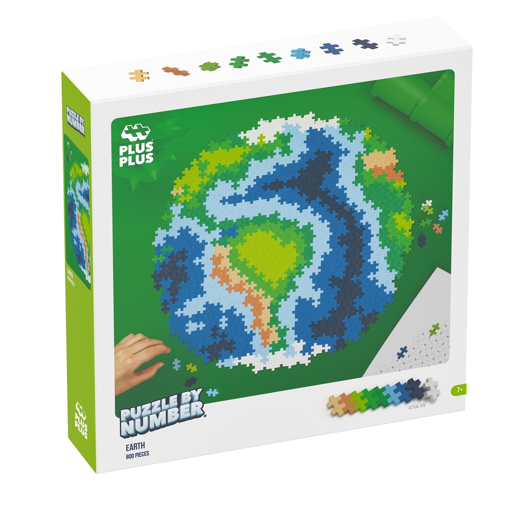 Plus-Plus Puzzle By Number® 800 Piece Earth