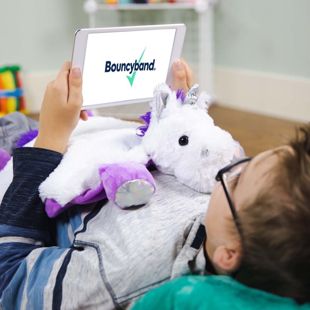 Washable Sensory Plush Unicorn Lap Pad