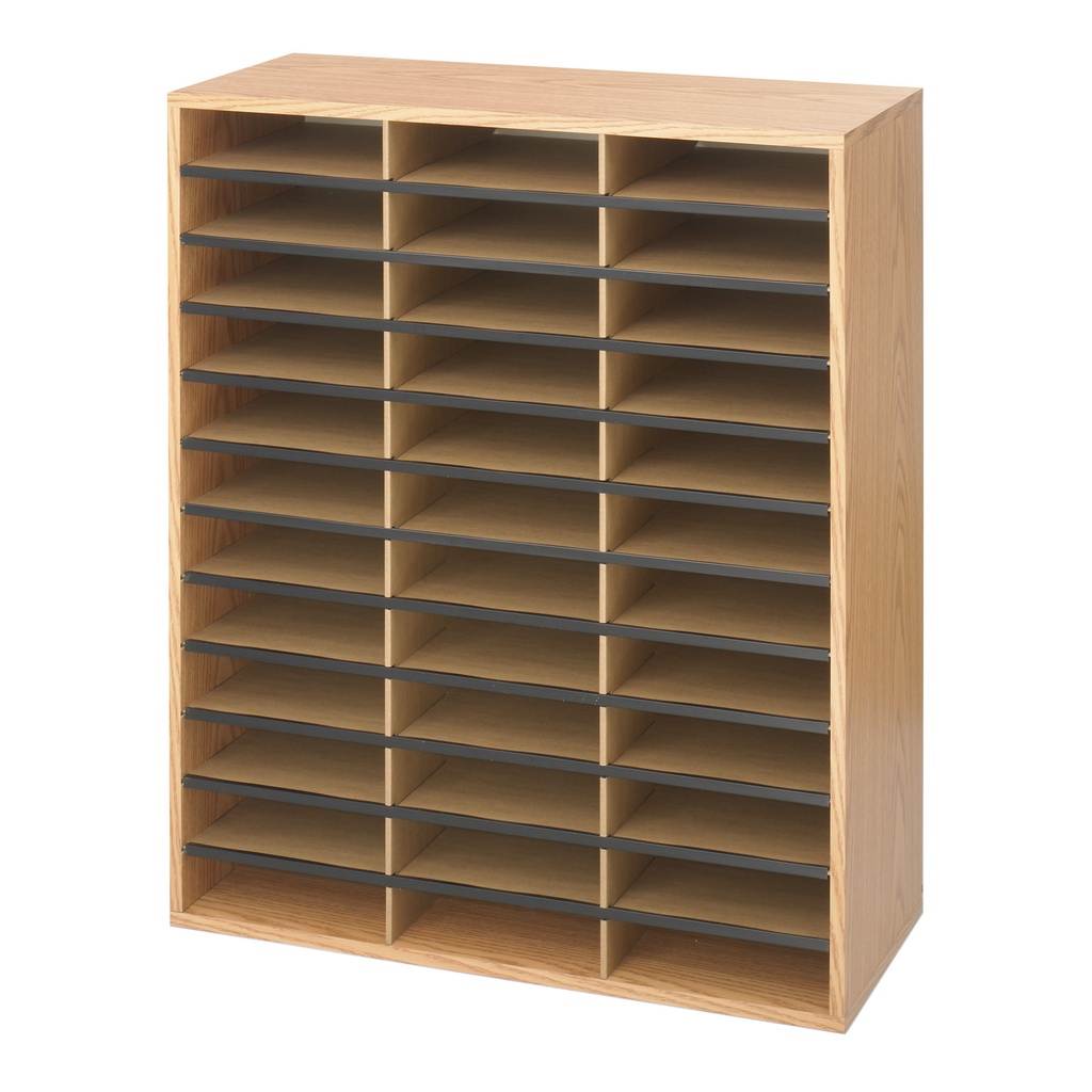 Oak Grain 36 Comp Literature Organizer