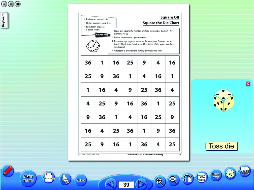 Dice Activities for Mathematical Thinking