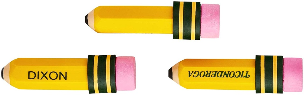 Ticonderoga Pencil Shaped Eraser Each