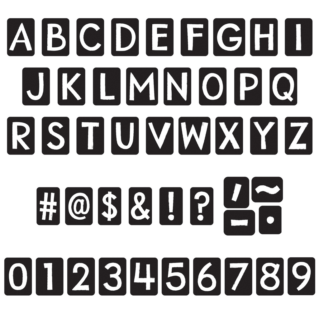 Black 4" Tiles Uppercase Ready Letters®