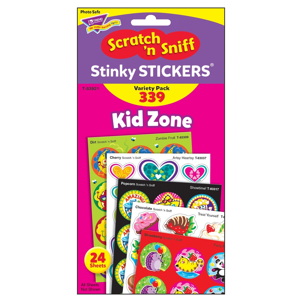 Kid Zone Stinky Stickers® Variety Pack