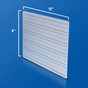 Two-Sided Red & Blue Ruled/Plain 9" x 12" Dry Erase Learning Mats Pack of 48