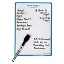 Magnetic Blue Frame 6.25" x 9" Mini Dry Erase Boards w/Markers, Erasers and Magnets Pack of 12