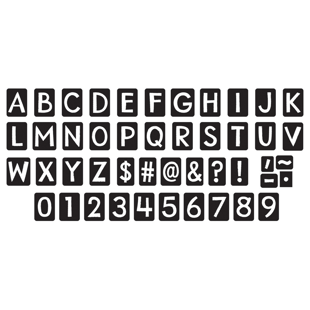 Black 4" Tiles Uppercase Ready Letters®