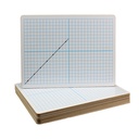 X Y Axis Dual Sided 9" x 12" Dry Erase Boards Pack of 12
