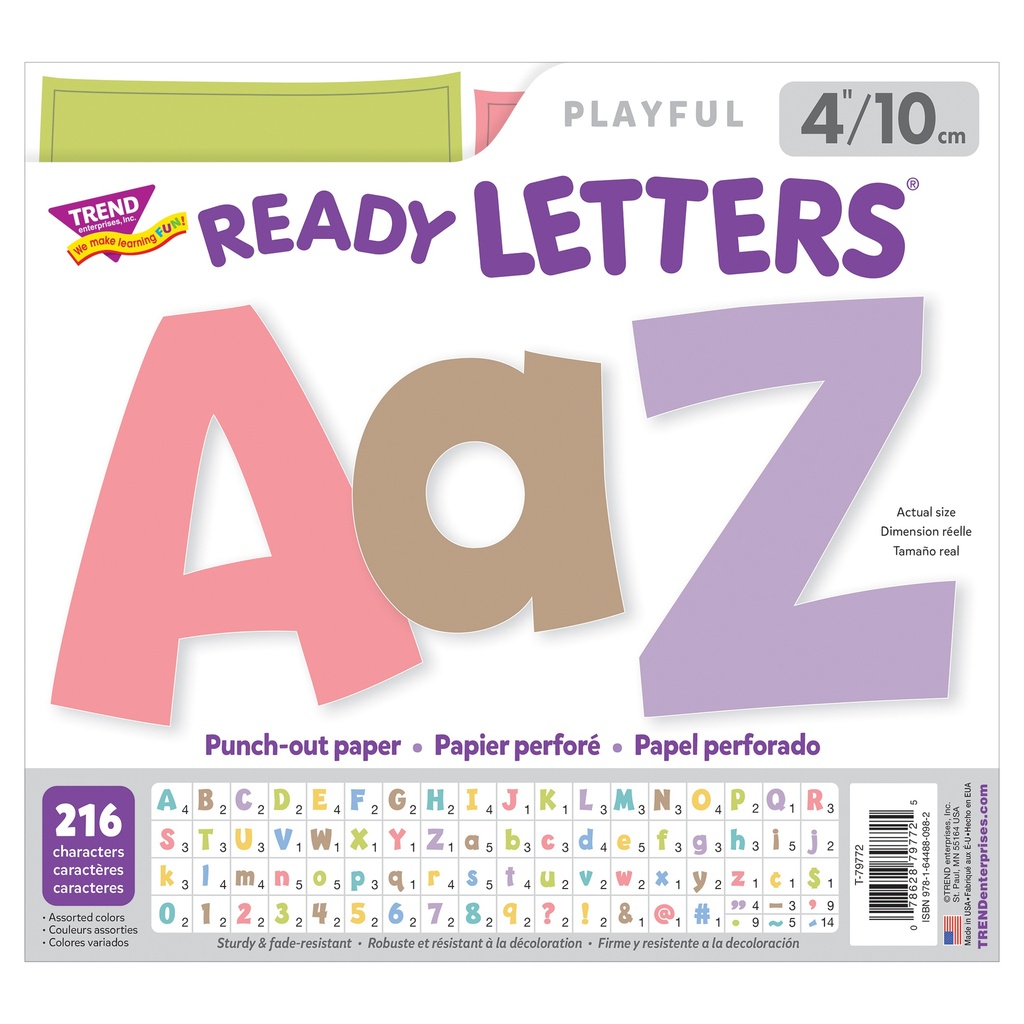 Summer Morning 4" Playful Combo Ready Letters®