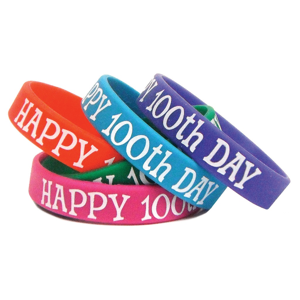 Happy 100th Day Wristband Pack 60ct