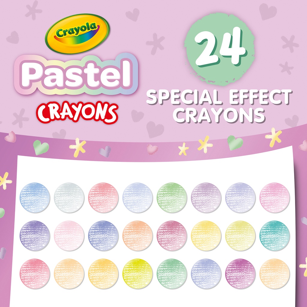 Pastel Crayons 24 Colors