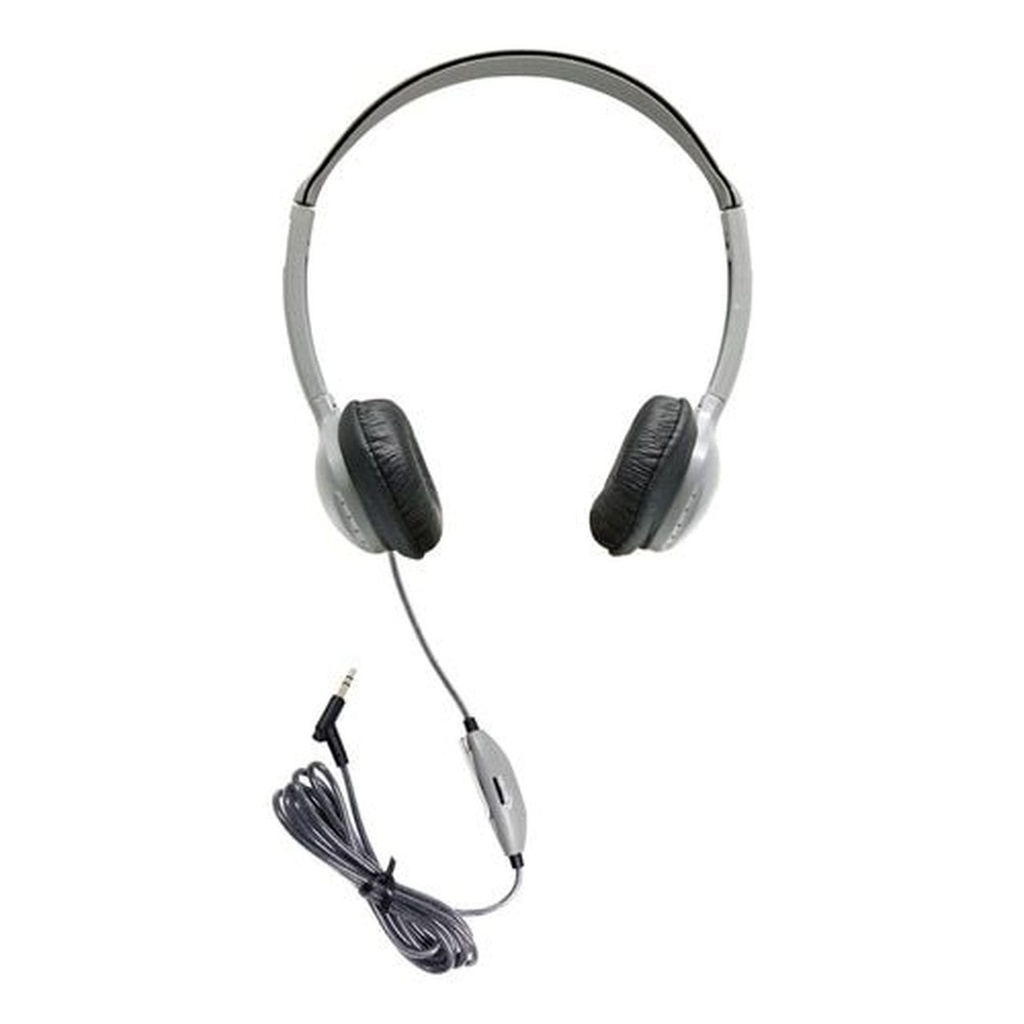 Black Leatherette Multimedia Stereo Headphone