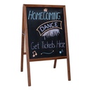 Stained Marquee Easel with Black Chalkboard