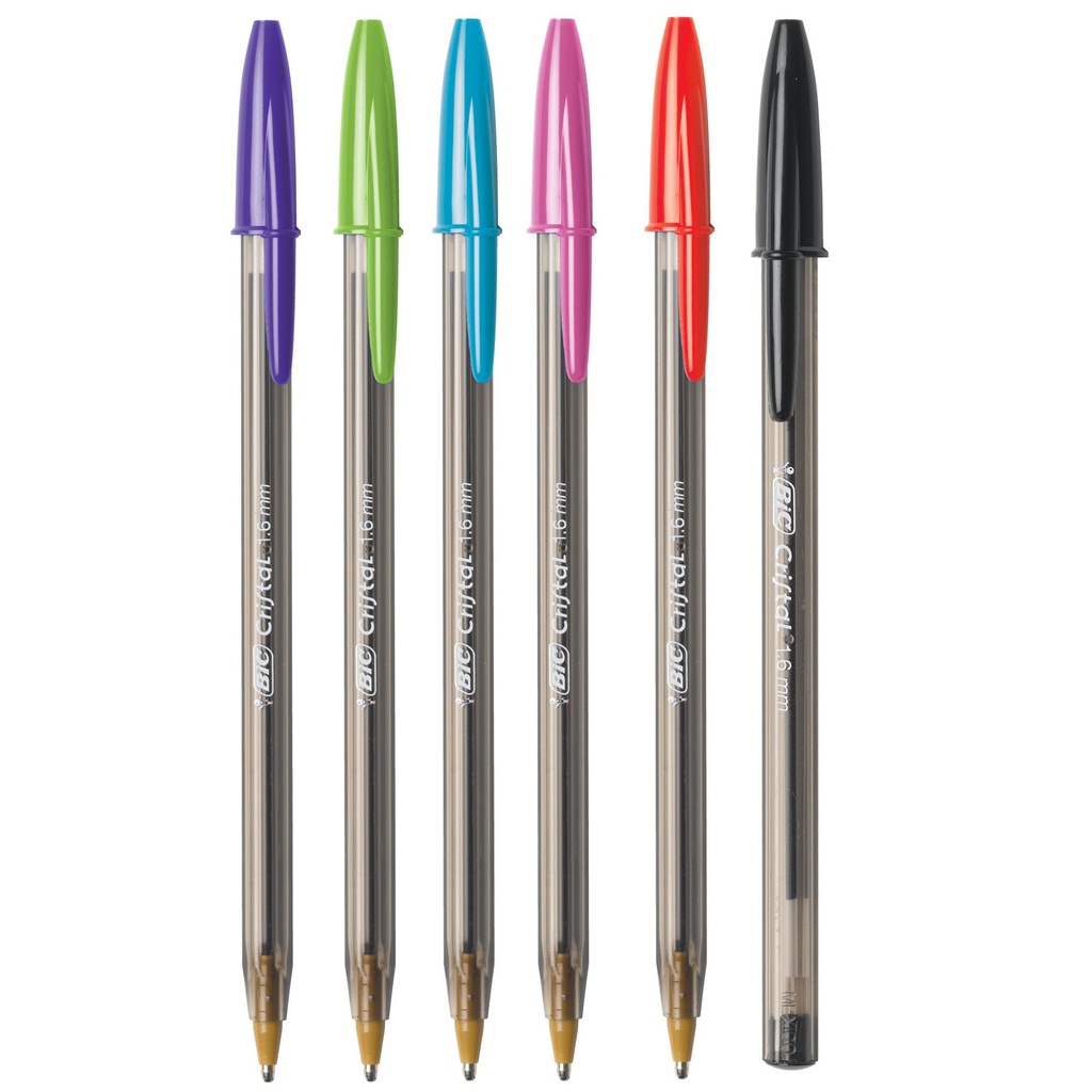 Cristal® Xtra Bold Medium Point Fashion Ballpoint Pens 24 Colors