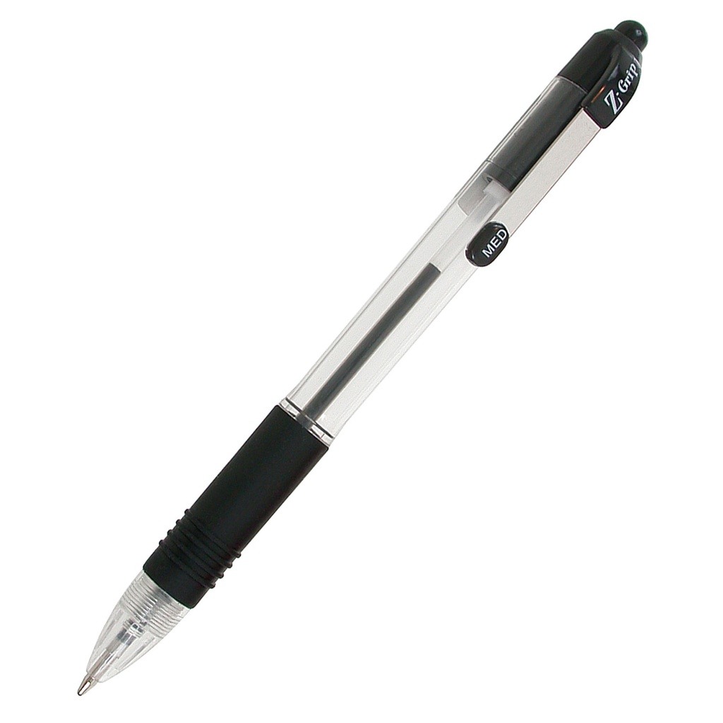 Z-Grip Black Ballpoint Retractable Pens Pack of 12