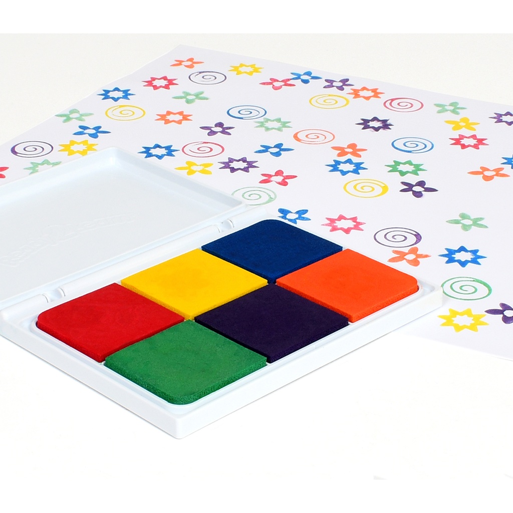 Jumbo Washable Stamp Pad - 6-in-1