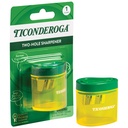 Green/Yellow Two Hole Pencil Sharpener