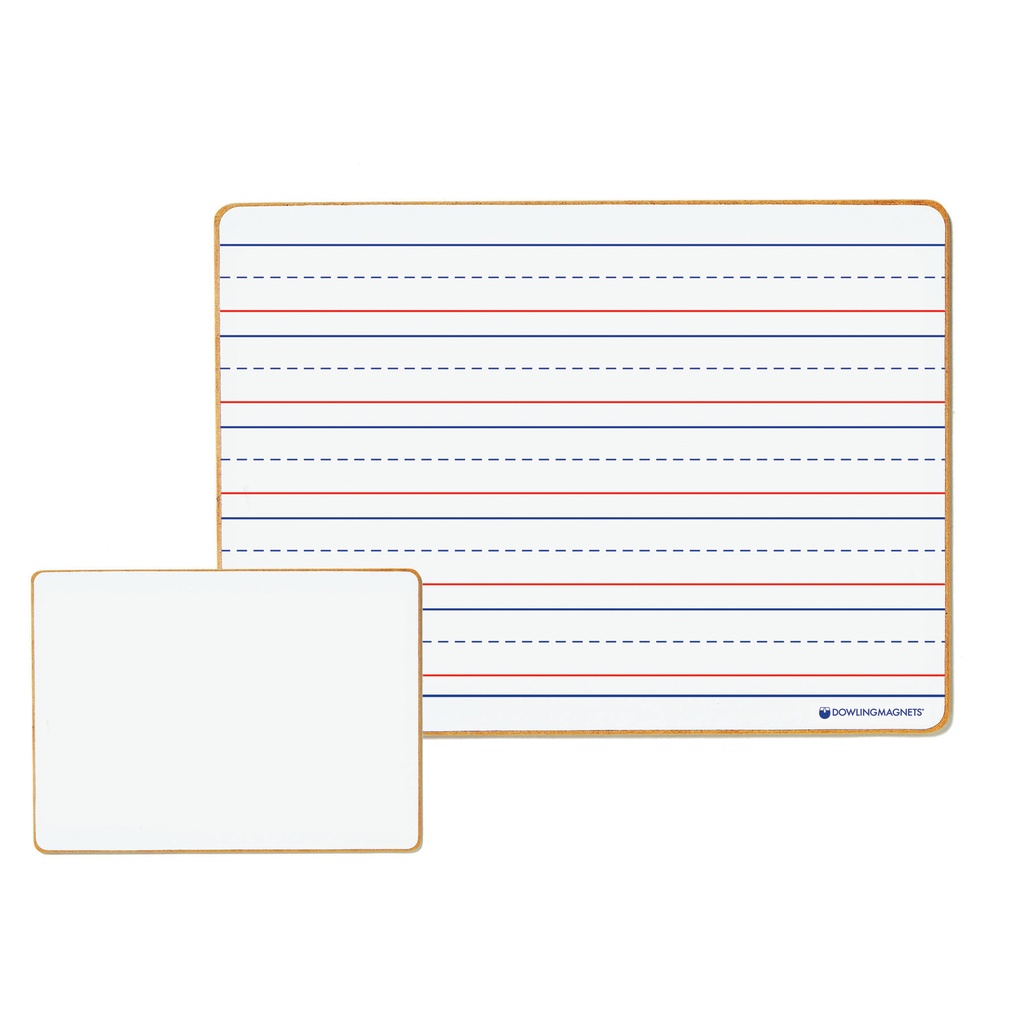 Magnetic Lined & Blank Dry-Erase Boards Set of 5