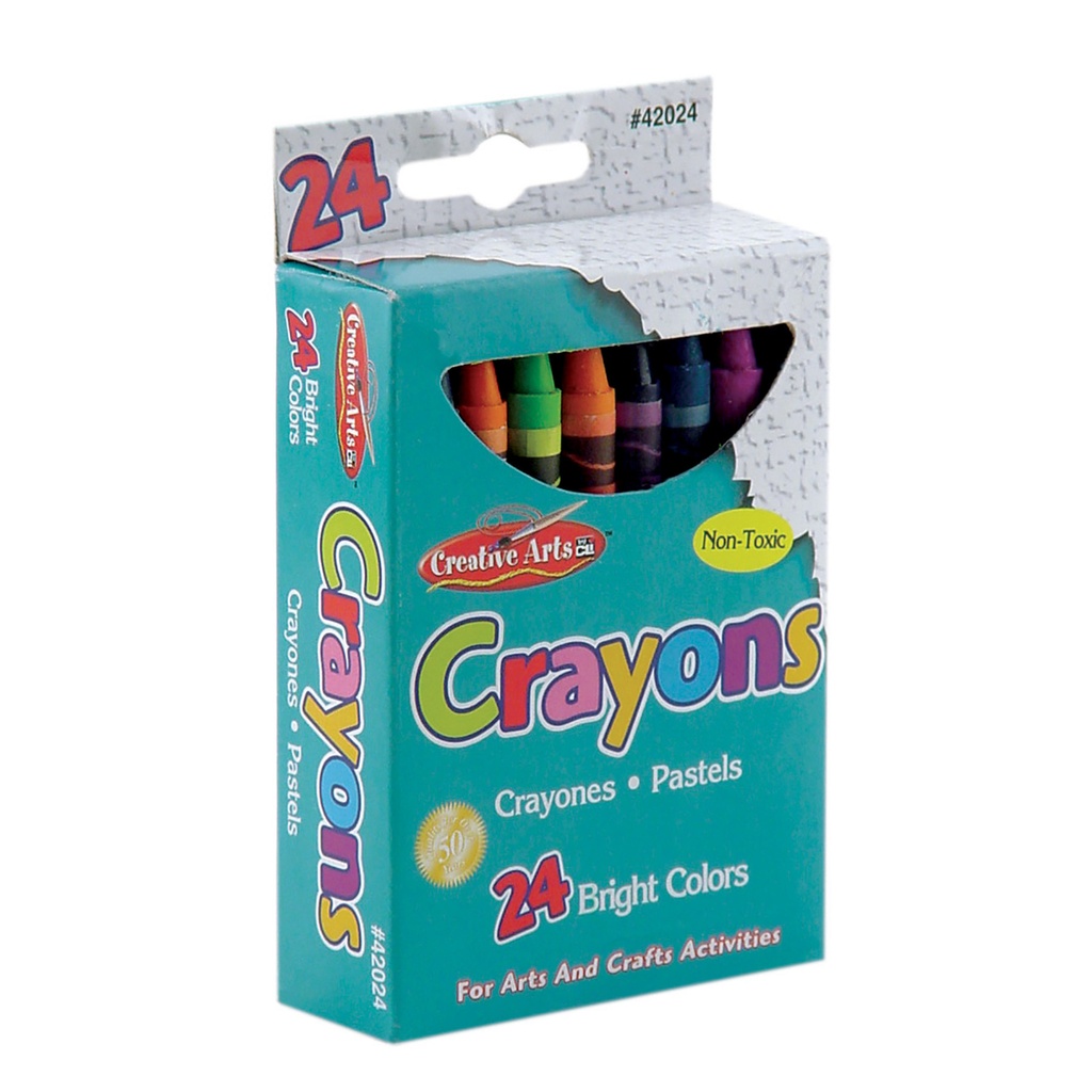 576 Regular Size Crayons in 24 Assorted Colors