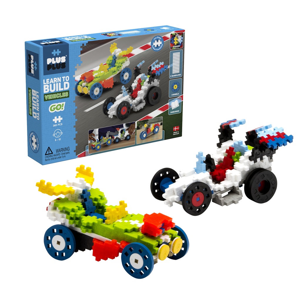 Plus-Plus® Learn to Build GO! Vehicles 360 Pieces