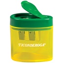 Green/Yellow Two Hole Pencil Sharpener