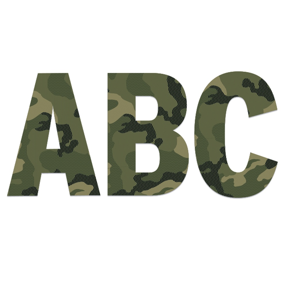 Classic Camo 7" Deco Letters