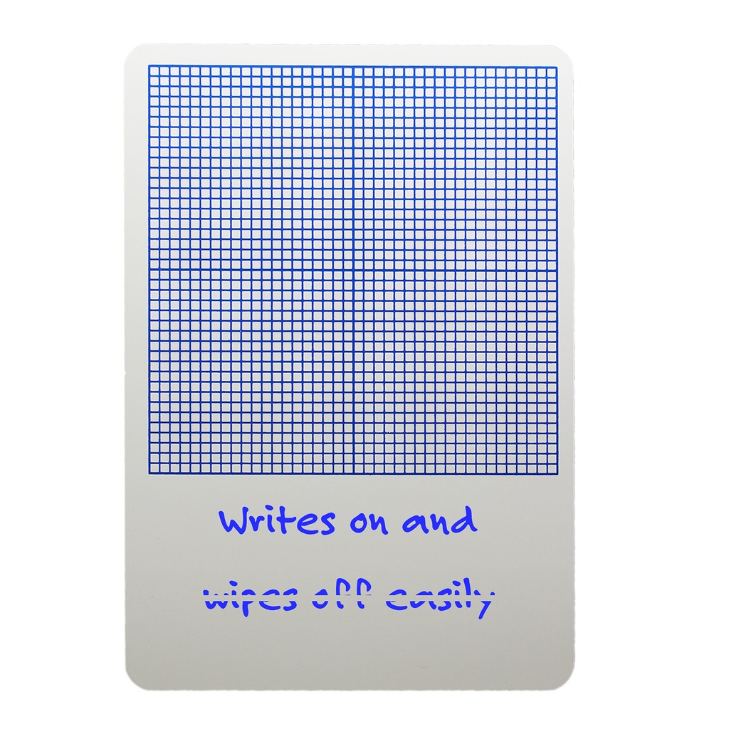 1/4" Graph 11" x 16" Dry Erase Boards Pack of 12