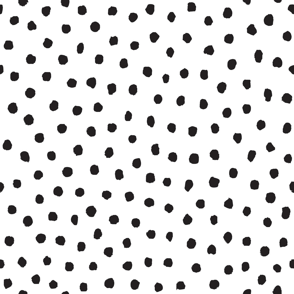 Black Painted Dots Peel and Stick Decorative Paper Roll 17.5" x 10' 