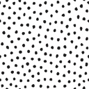 Black Painted Dots Peel and Stick Decorative Paper Roll 17.5" x 10' 