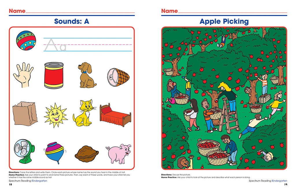 Spectrum Reading Workbook Grade K Paperback