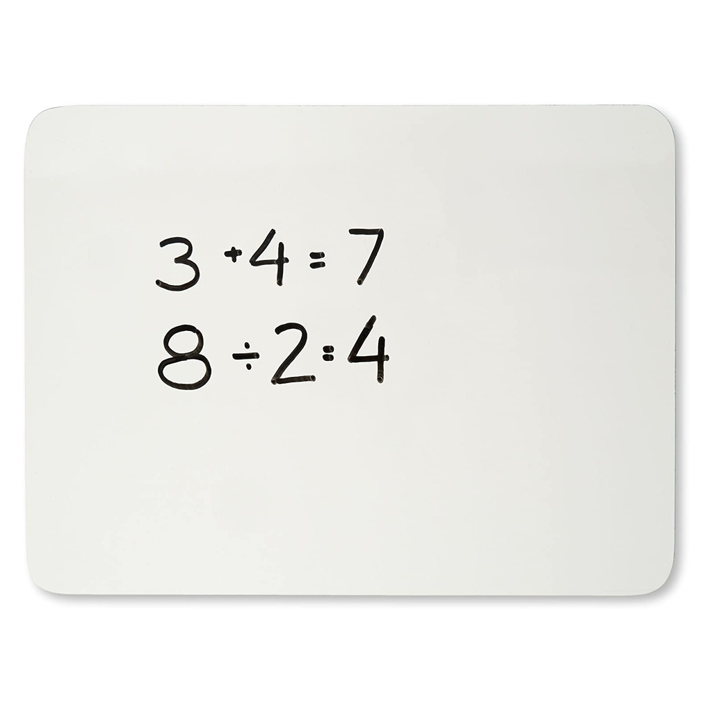 2-Sided Lined/Plain 9" x 12" Dry Erase Boards Pack of 6