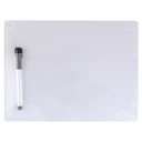 9" x 12" 1-Sided Plain  Whiteboard with Marker/Eraser Sets 5ct