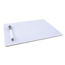 9" x 12" 1-Sided Plain  Whiteboard with Marker/Eraser Sets 5ct