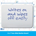 White Two-Sided 5" x 7" Dry Erase Boards Pack of 12