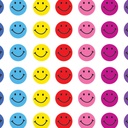 Mini Multi Color Happy Face Stickers Valu-Pak 6,864ct
