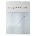 Two Sided 1/2" Graph 11" x 16 Dry Erase Boards Pack of 12